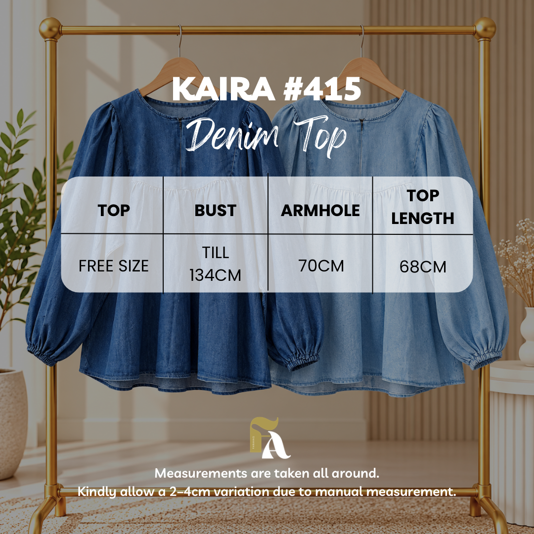 Kaira Denim Top