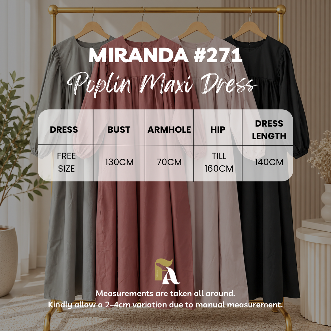 Miranda Poplin Maxi Dress