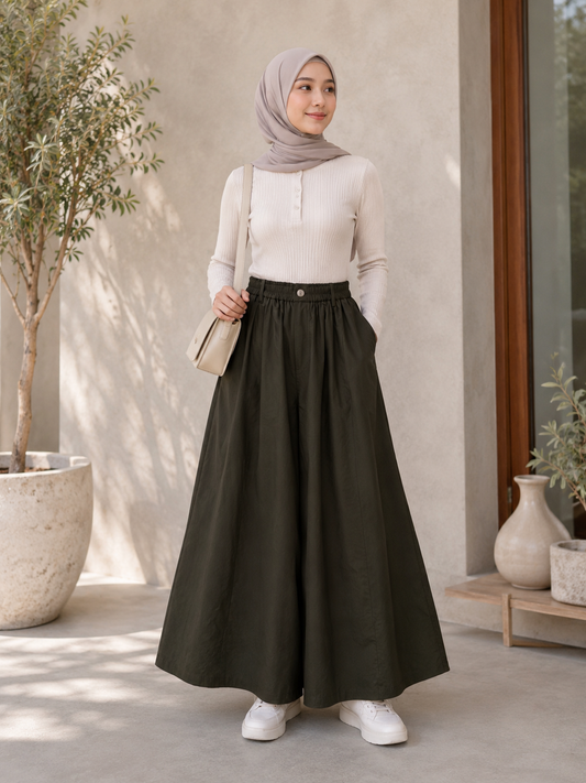Marteen Structured Wide-Leg Pants