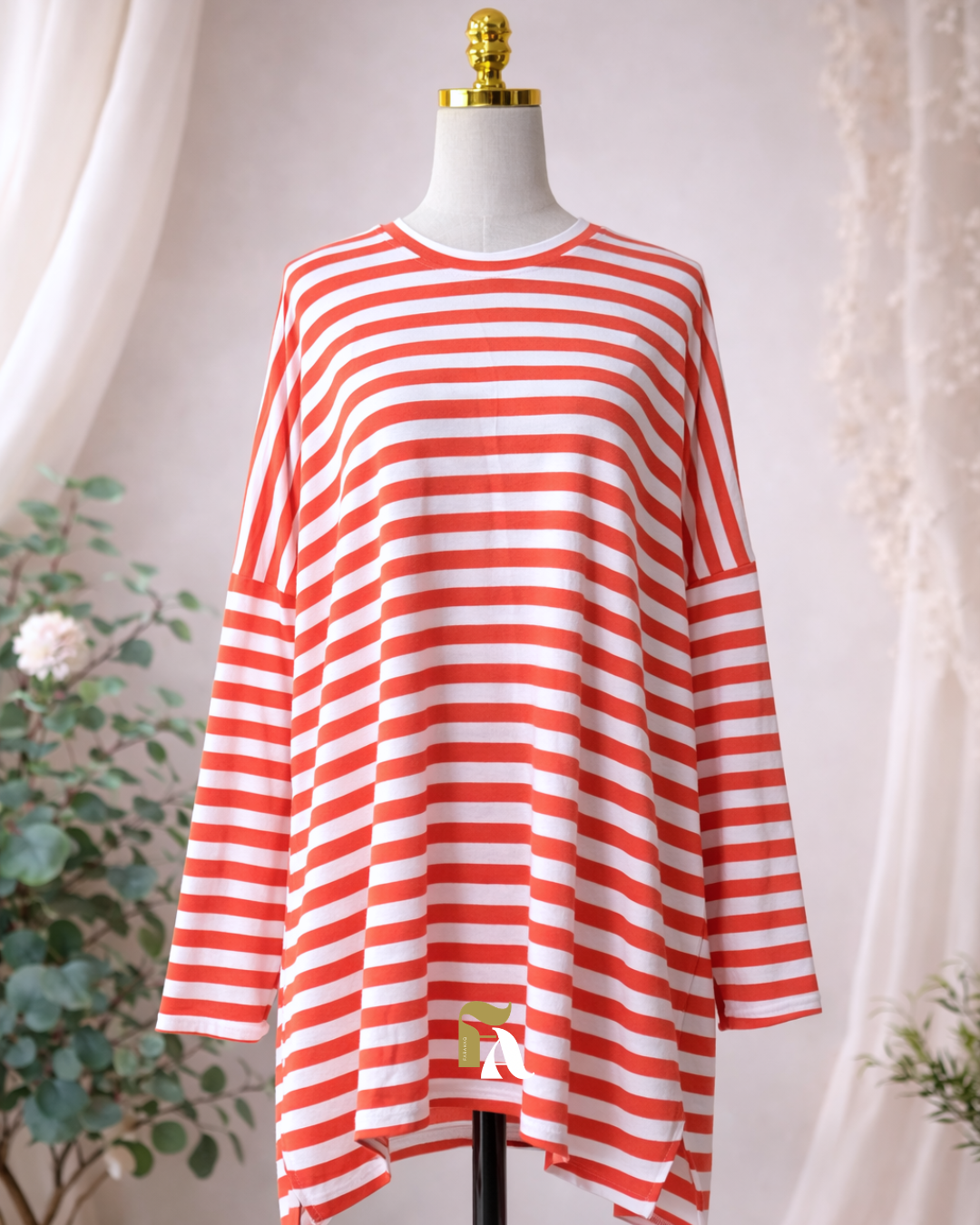 AS-IS V.1 Striped Long-Sleeve Top