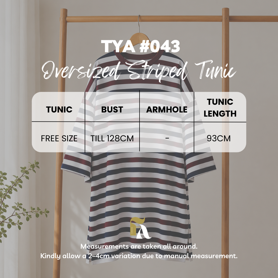 AS/IS Tya Oversized Striped Tunic