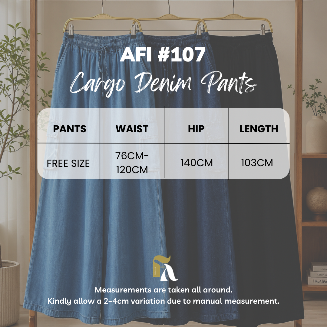 Afi Cargo Denim Pants