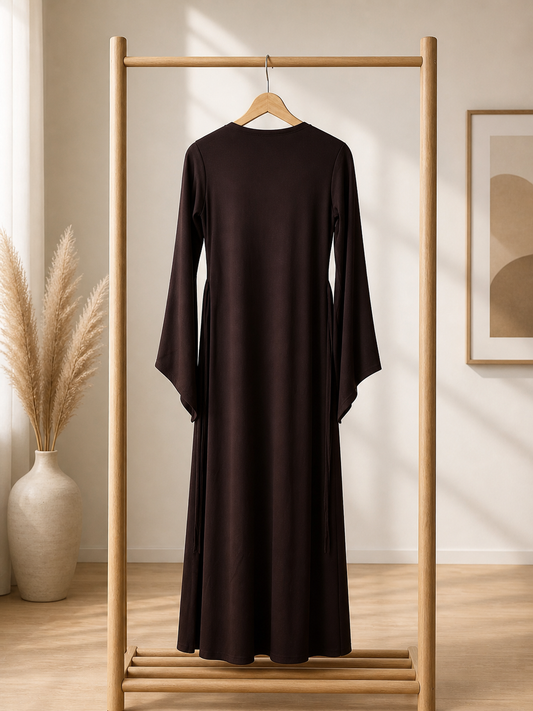 Moana Ribbed Slit Dress
