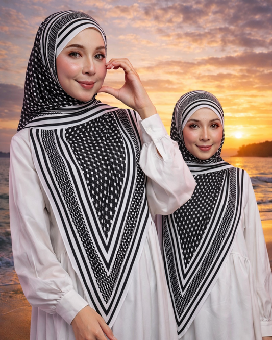 Keffiyeh Tri-Scarf