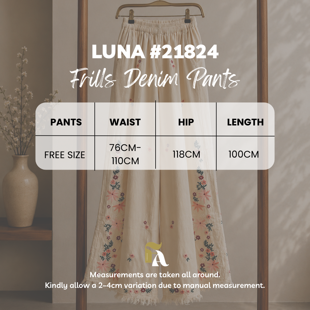 Luna Frills Denim Pants