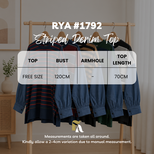 Rya Striped Denim Top