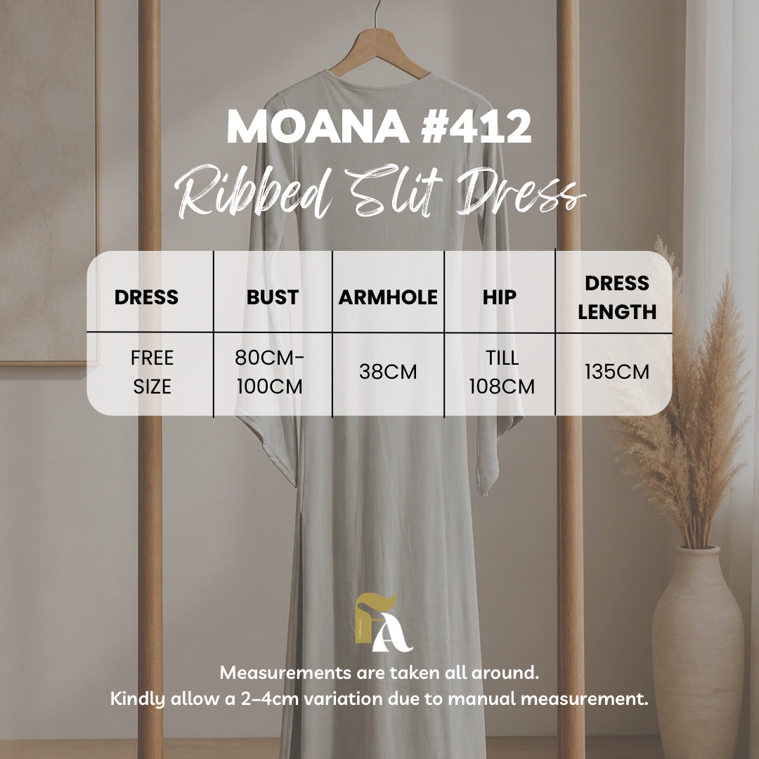 AS/IS Moana Ribbed Slit Dress