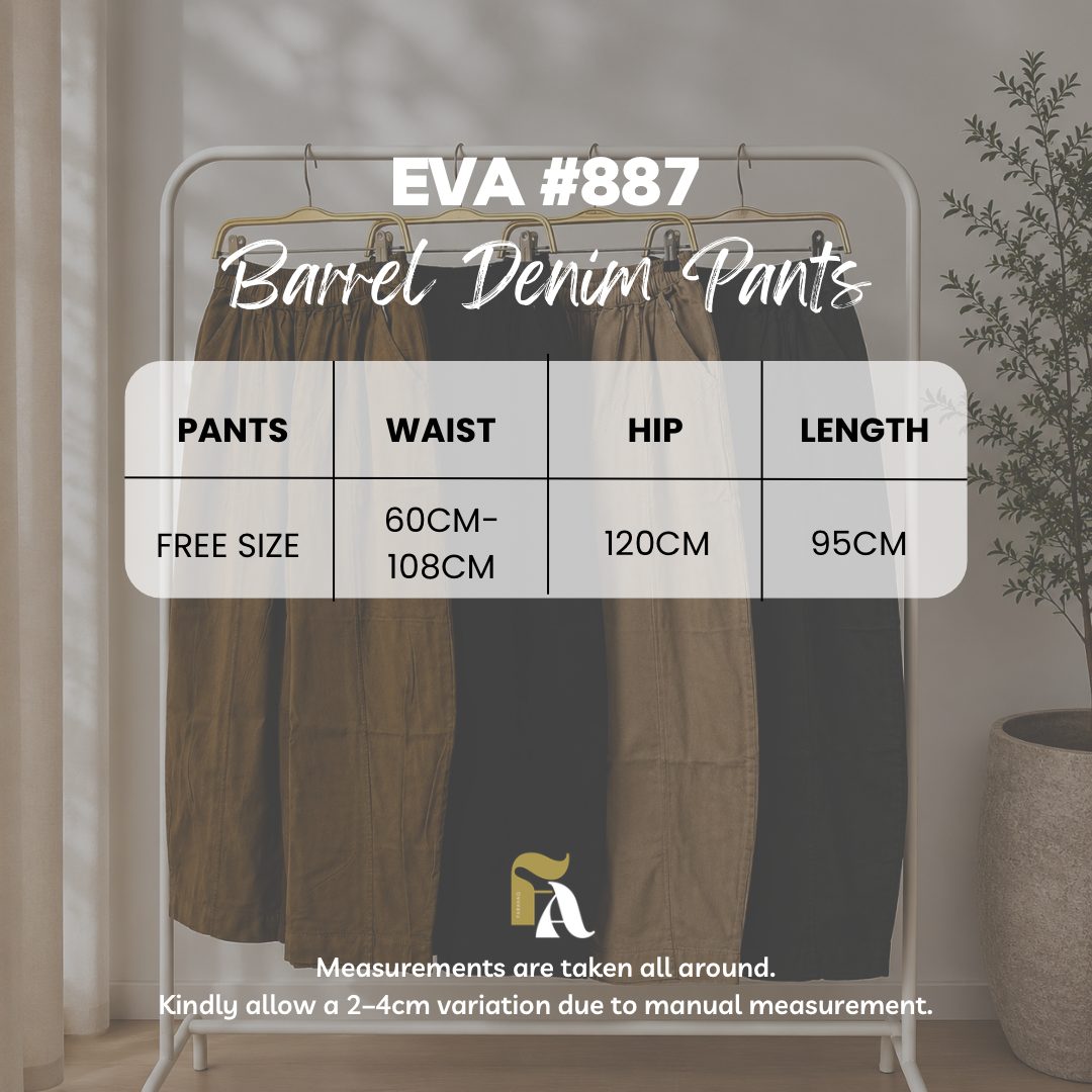 Eva Barrel Denim Pants
