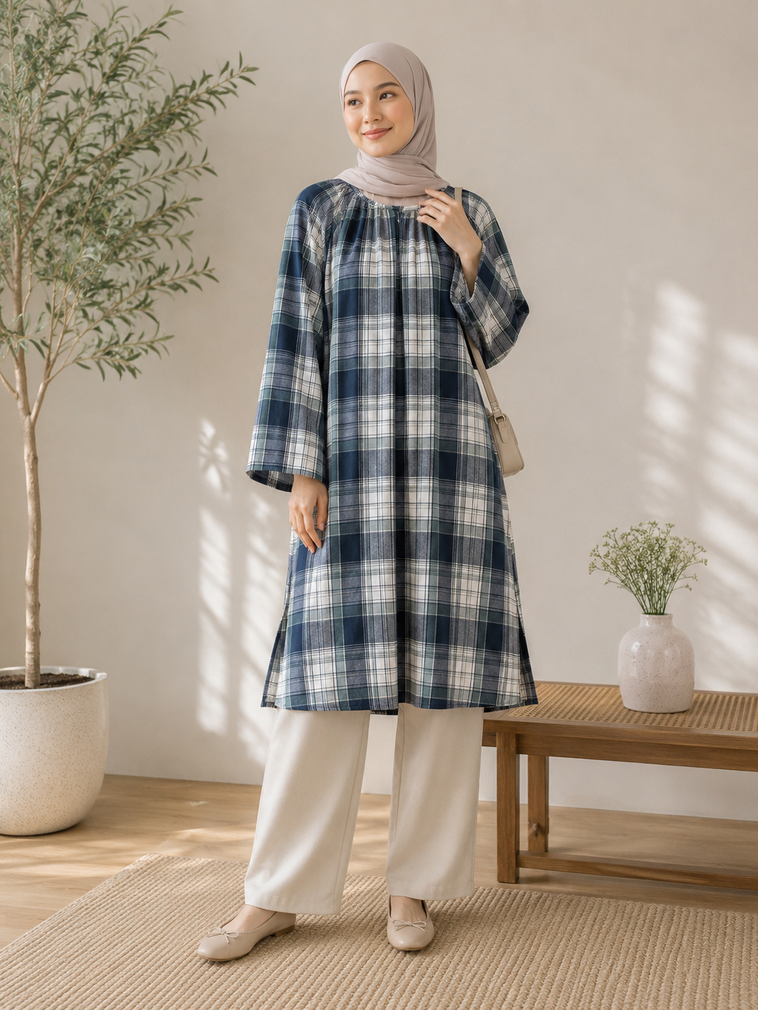 Shila Flannel Tunic