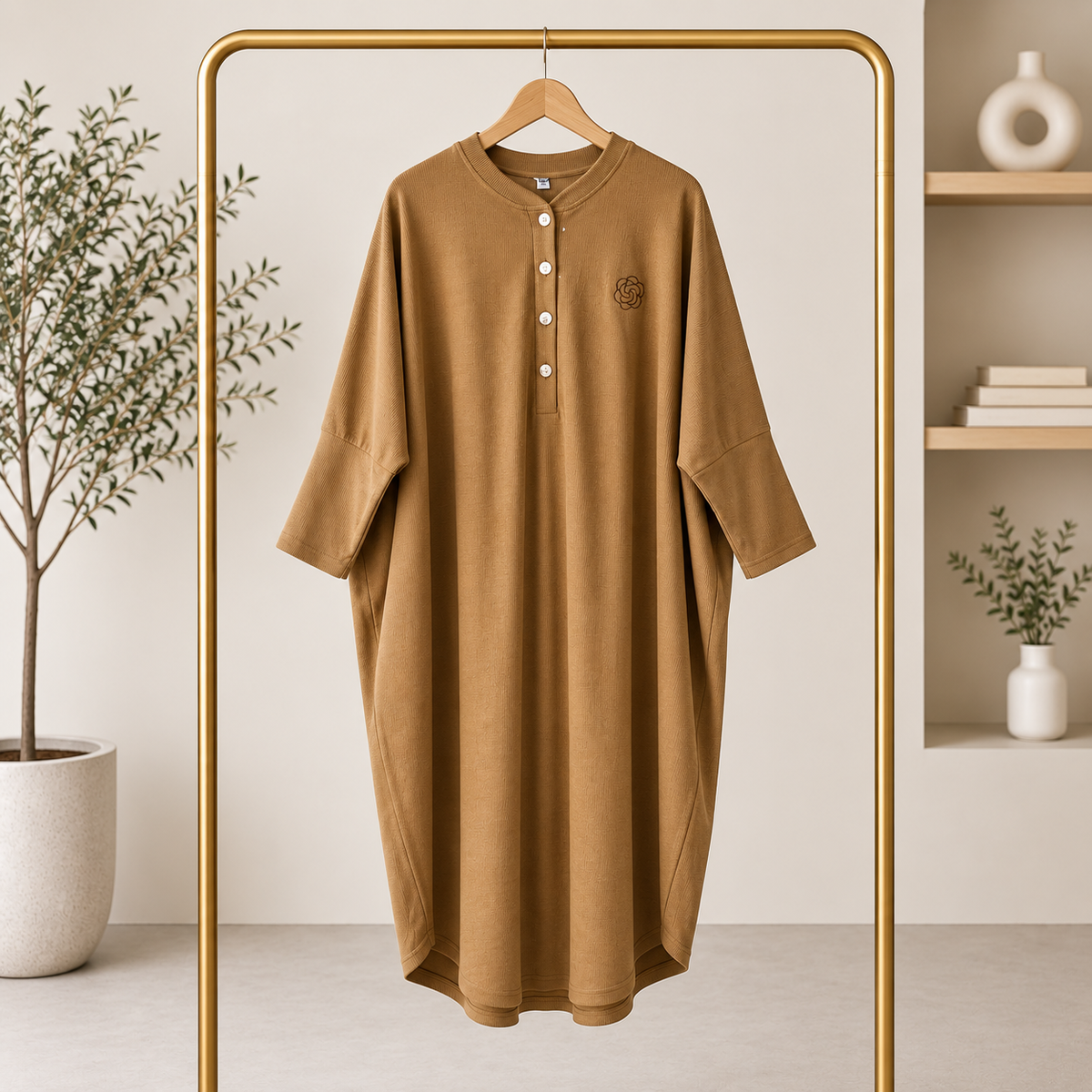 Lena Ribbed Knit Tunic