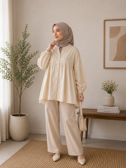 Muji Button Blouse