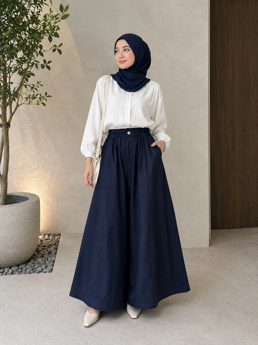 Marteen Structured Wide-Leg Pants