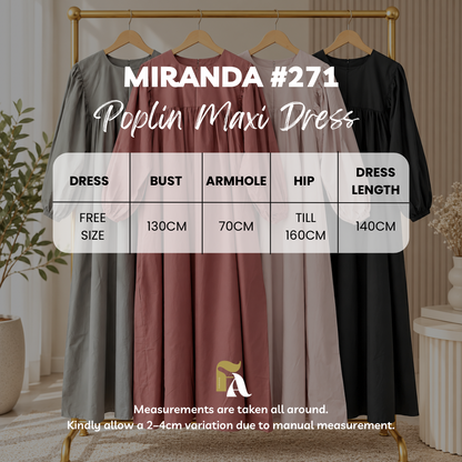 Miranda Poplin Maxi Dress