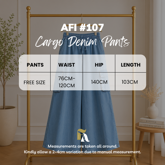 Afi Cargo Denim Pants