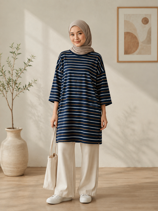 Tya Oversized Striped Tunic