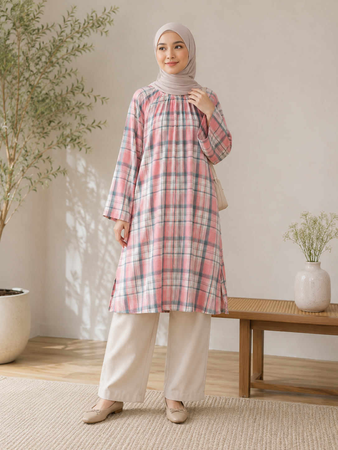 Shila Flannel Tunic