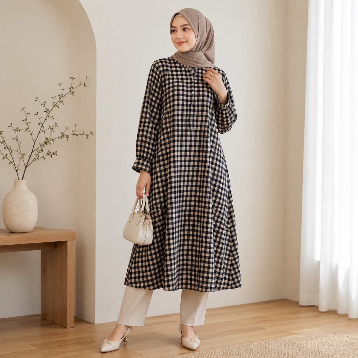 Aira Gingham Tunic