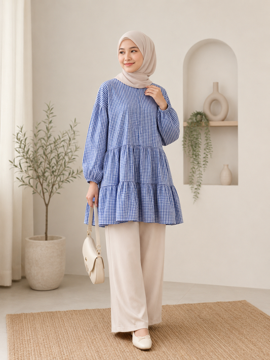 Adele Checkered Tunic