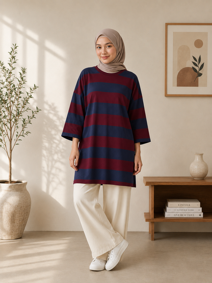 Tya Oversized Striped Tunic