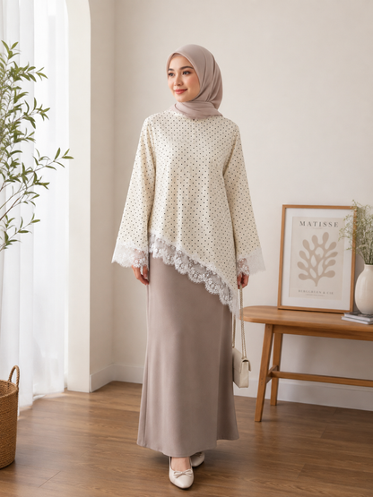 Sofia Polka Lacey Top