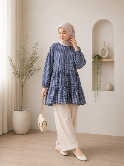 Adele Checkered Tunic