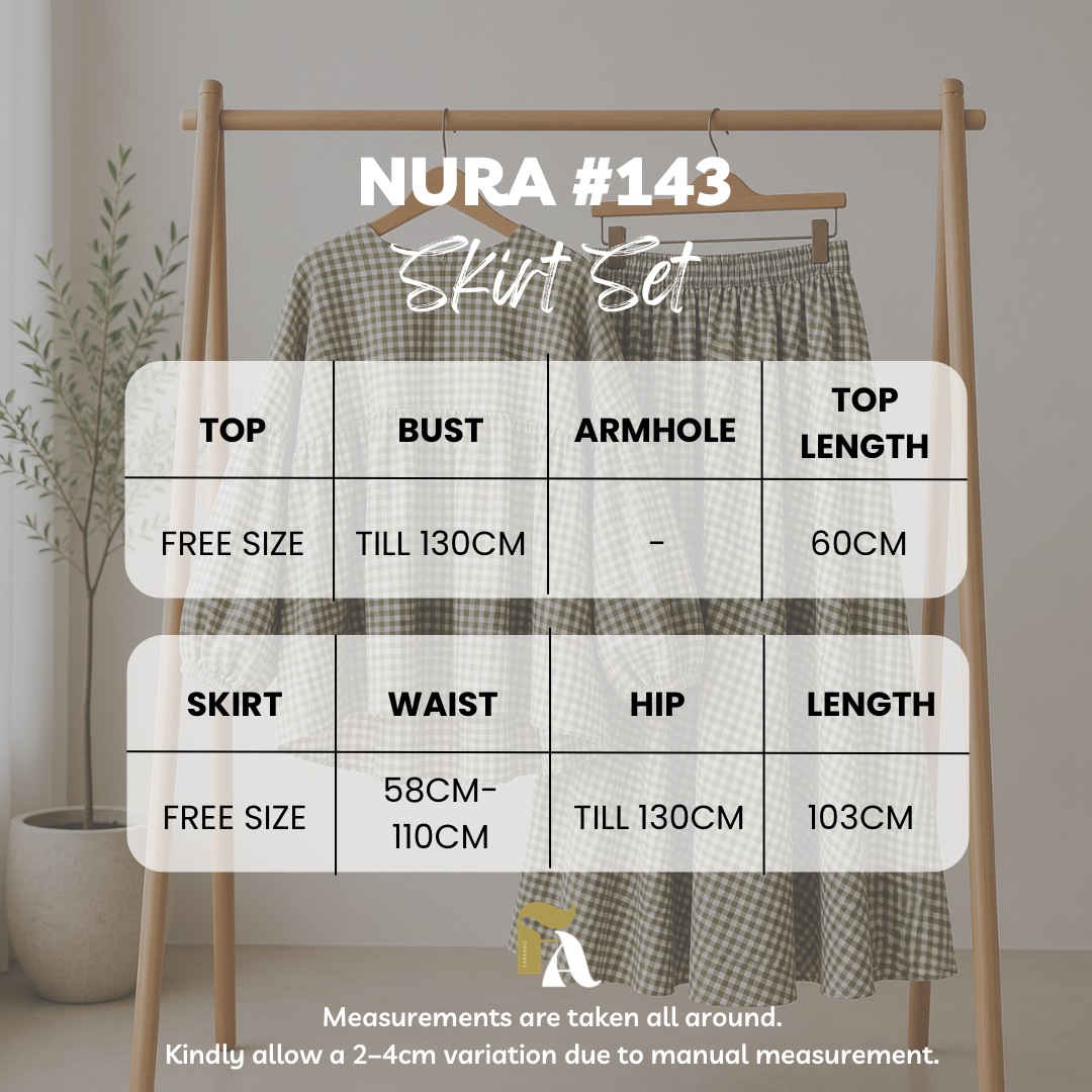 AS/IS Nura Checkered Skirt Set