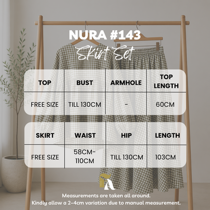 AS/IS Nura Checkered Skirt Set