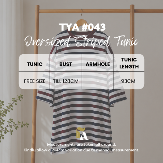 AS/IS Tya Oversized Striped Tunic