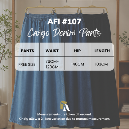 Afi Cargo Denim Pants