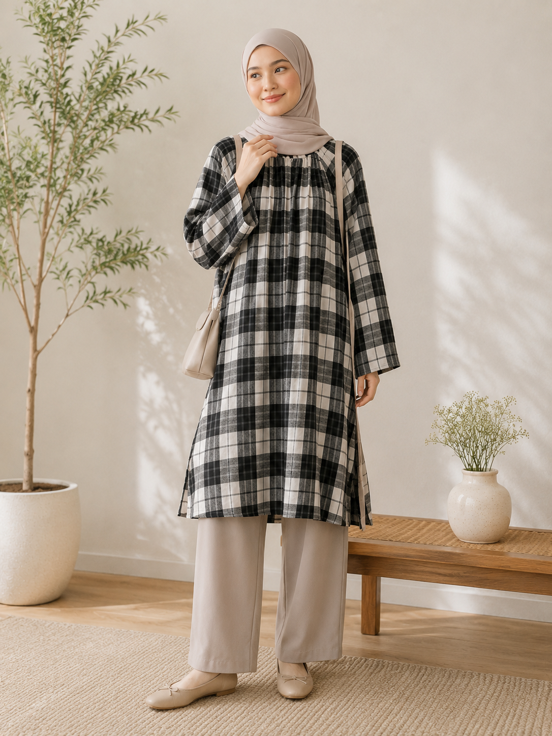 Shila Flannel Tunic