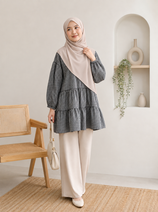 Adele Checkered Tunic