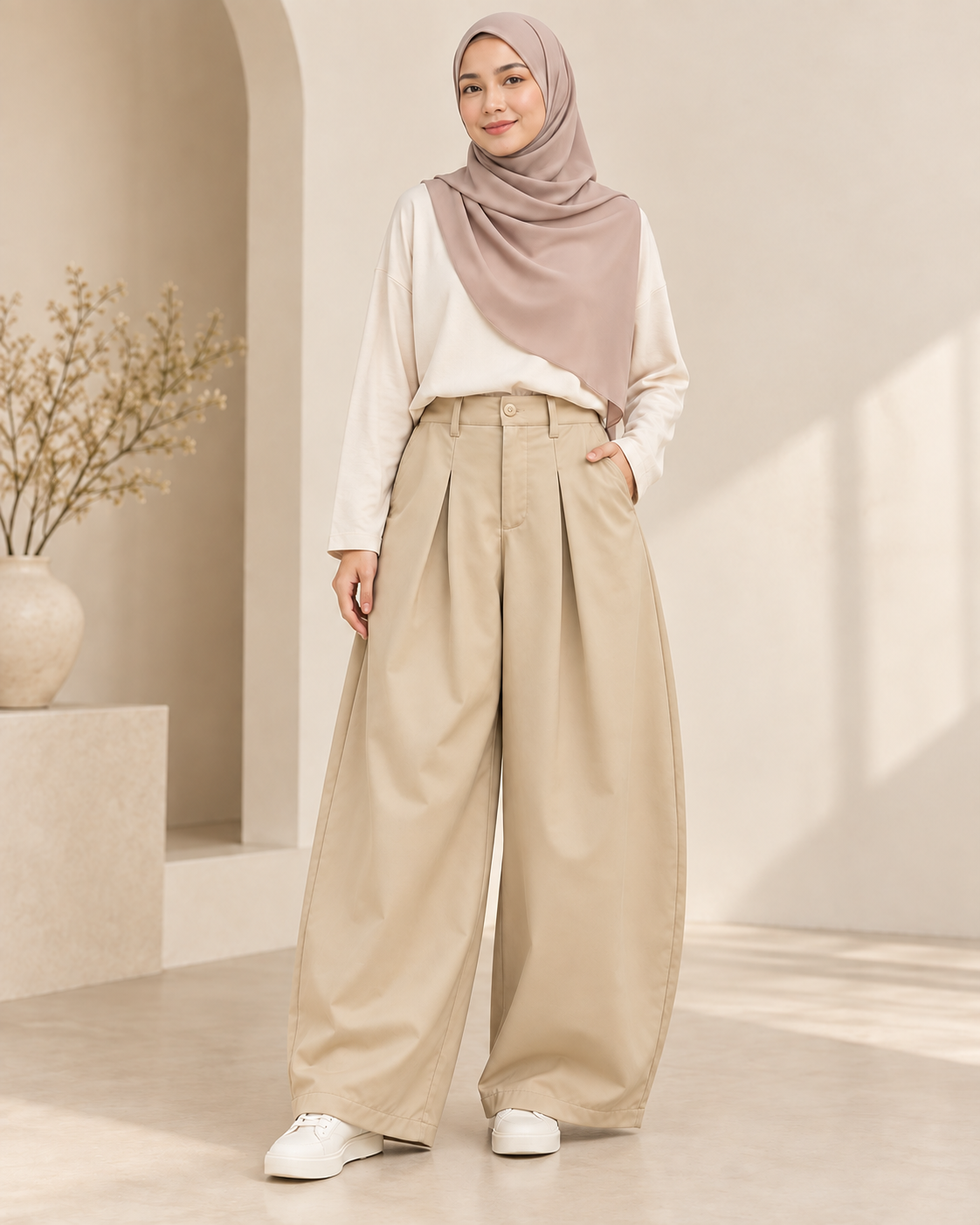 Nadia Baggy Barrel Pants