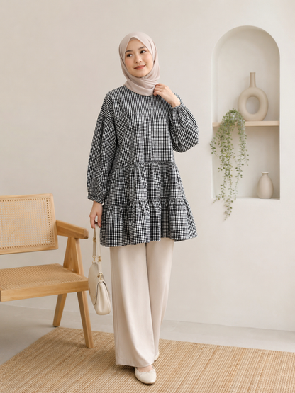 Adele Checkered Tunic