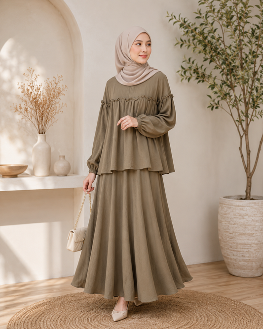 Nawfa Linen Skirt Set