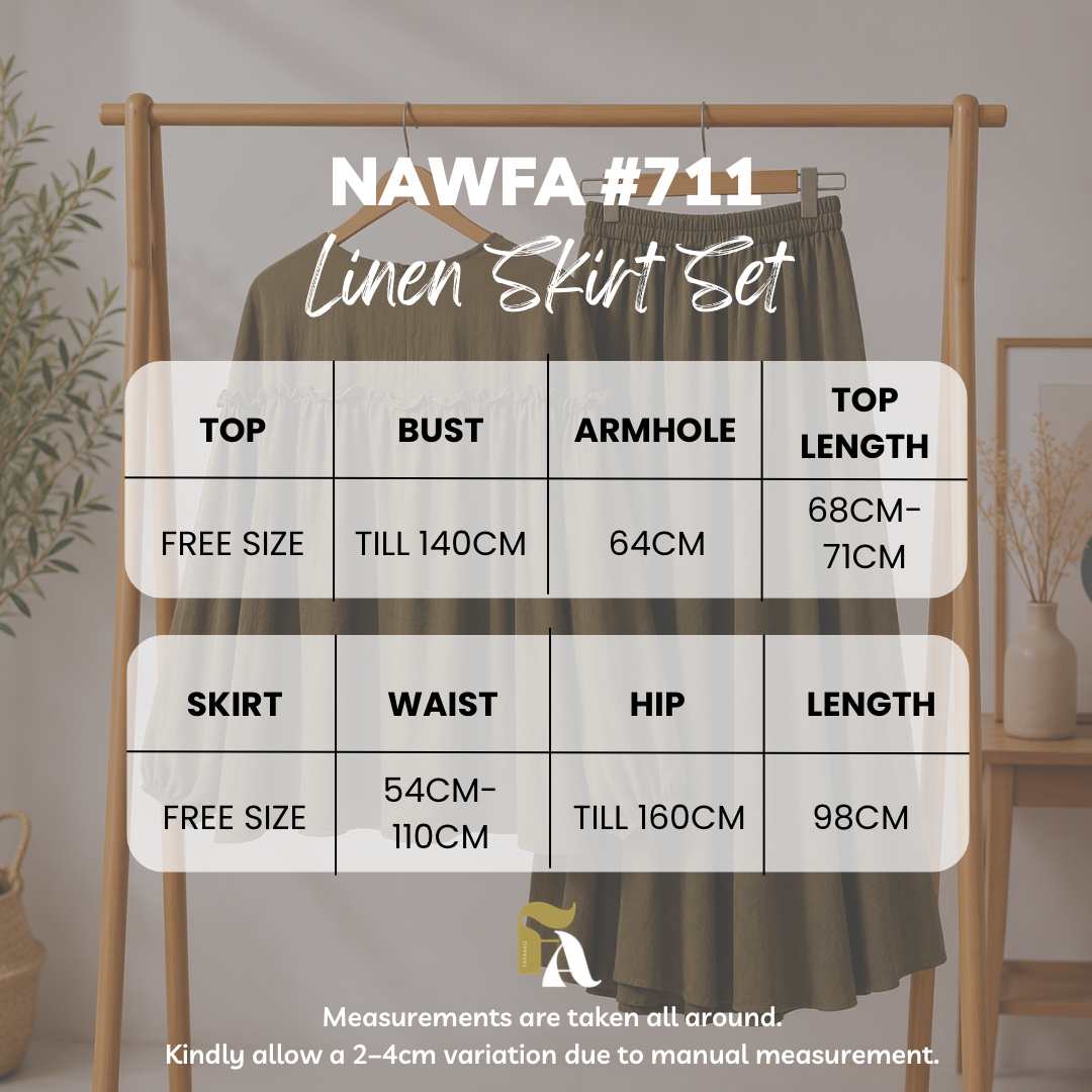Nawfa Linen Skirt Set