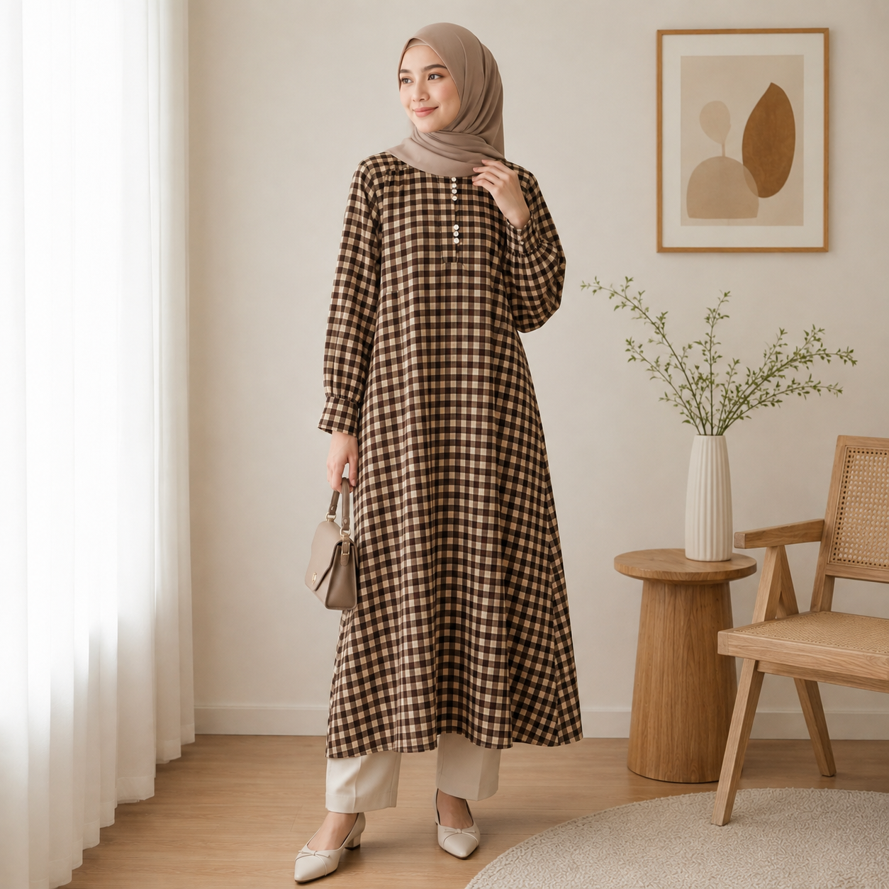 Aira Gingham Tunic
