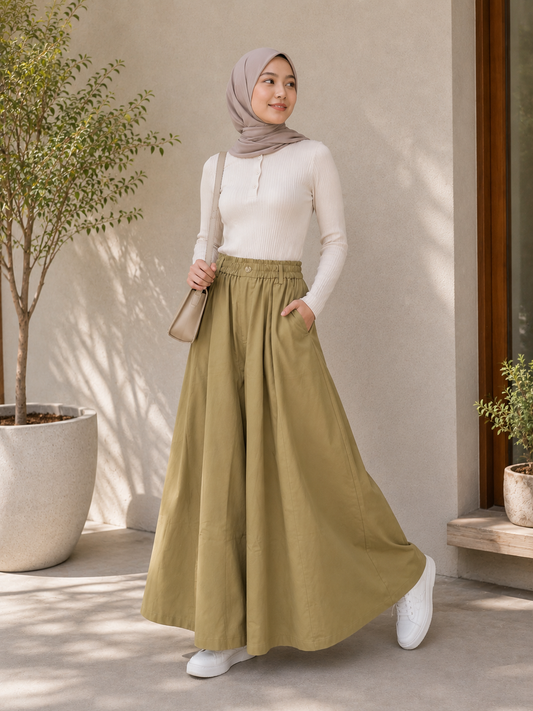 Marteen Structured Wide-Leg Pants