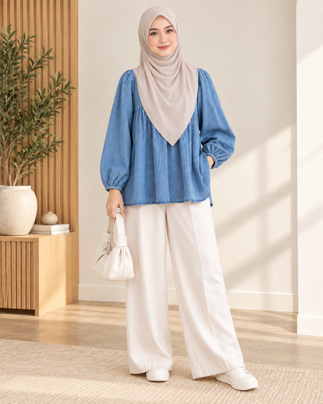 Kaira Denim Top