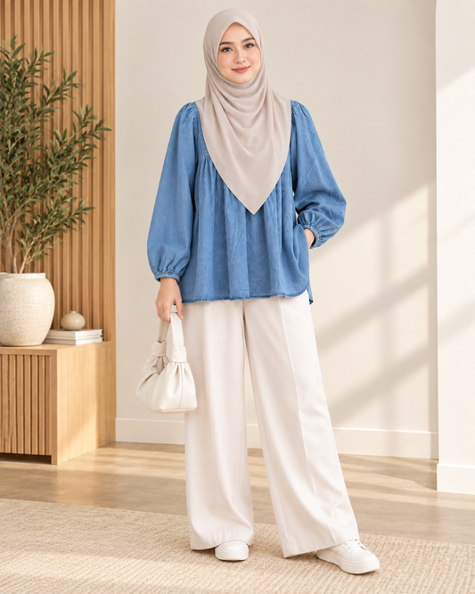 Kaira Denim Top