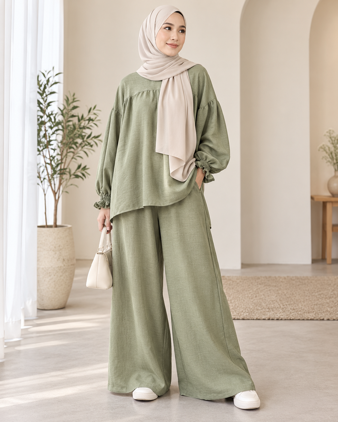 Julia Linen Pants Set