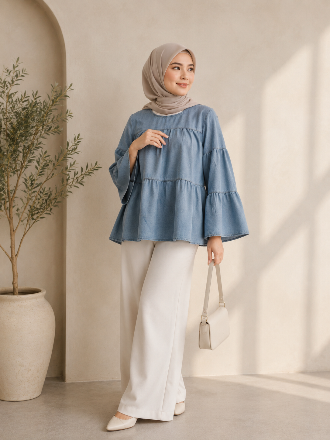 AS/IS Melly Denim Top