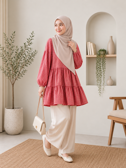 Adele Checkered Tunic