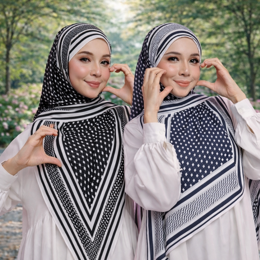 Keffiyeh Tri-Scarf
