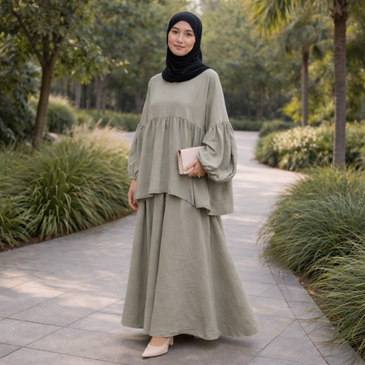 Suzi Velvety Skirt Set