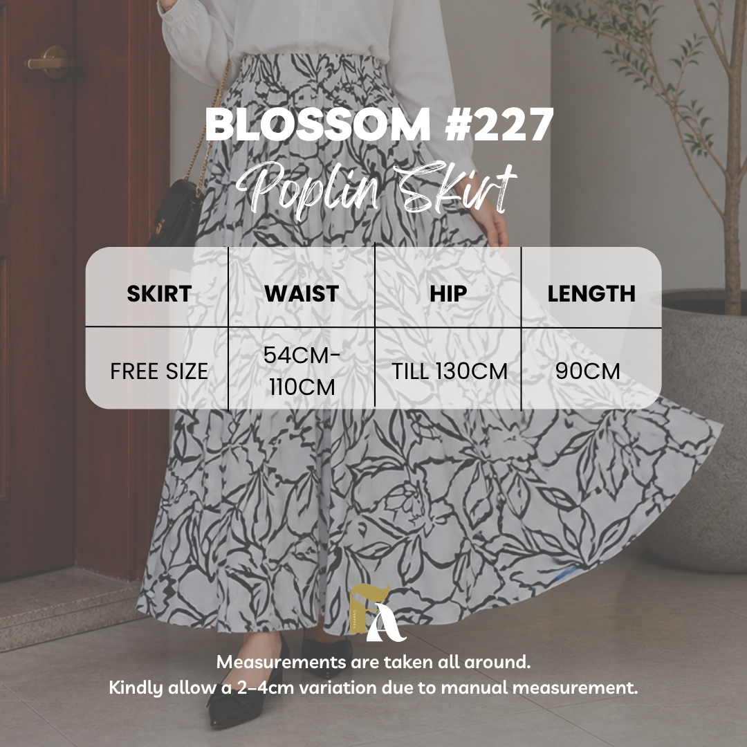 Blossom Poplin Skirt