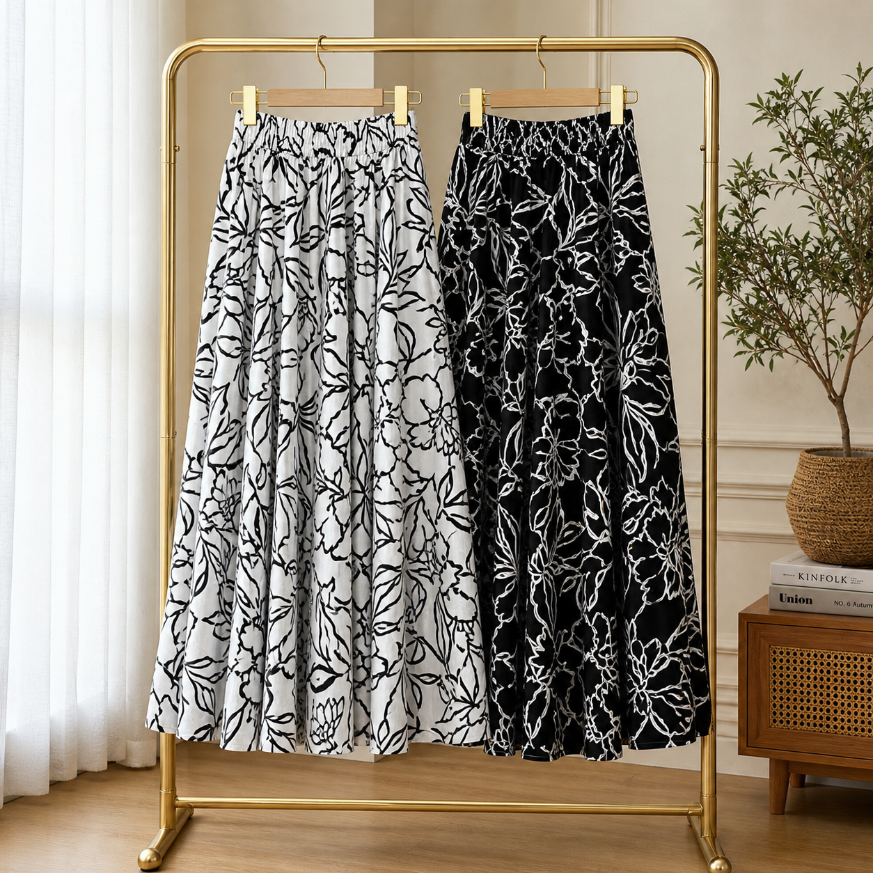 Blossom Poplin Skirt