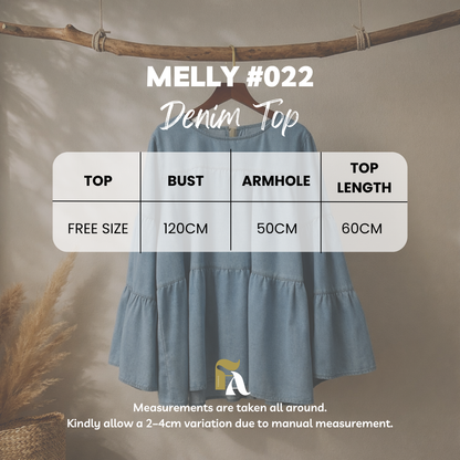 AS/IS Melly Denim Top