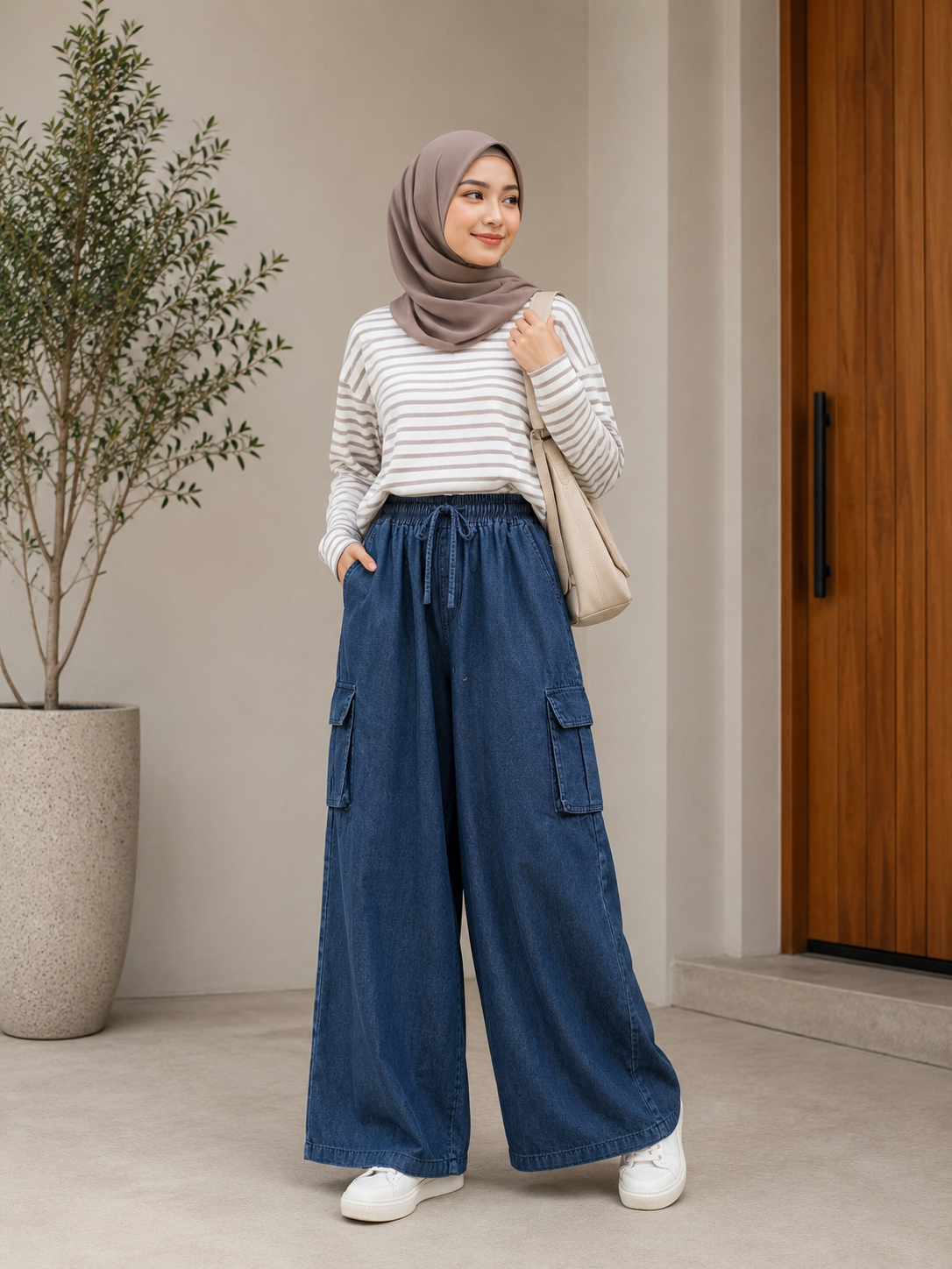 Afi Cargo Denim Pants