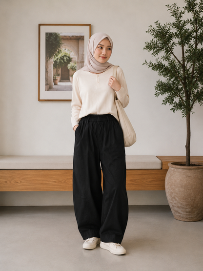 Eva Barrel Denim Pants
