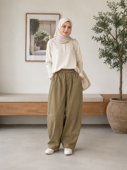 Eva Barrel Denim Pants